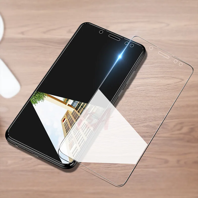 Защитное стекло с полным покрытием для Samsung Galaxy A5 A8 A7 закаленное A6 A9 J4 J6 PLus 2018
