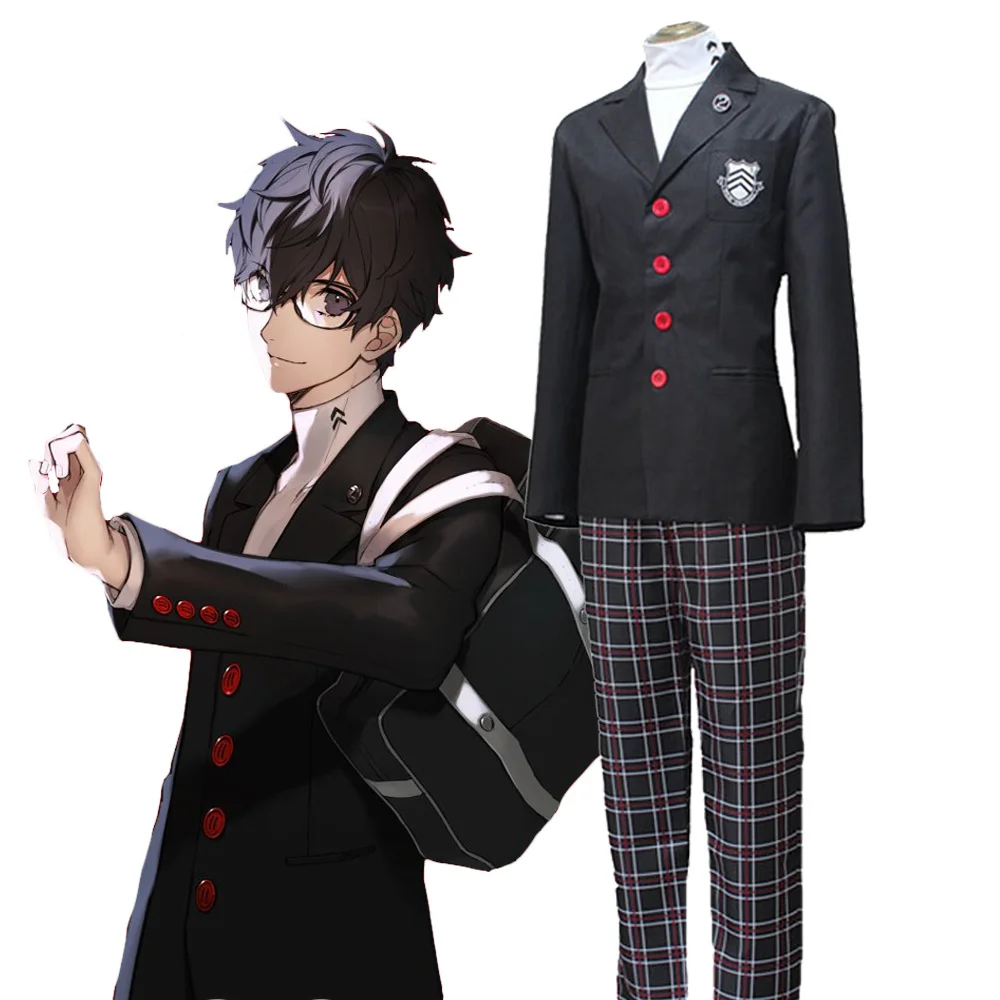 

Костюм для косплея из Игры Persona 5 Акира Курусу костюм P5 Рен Амамия полный комплект школьная форма мужские костюмы на Хэллоуин унисекс Блейзе...