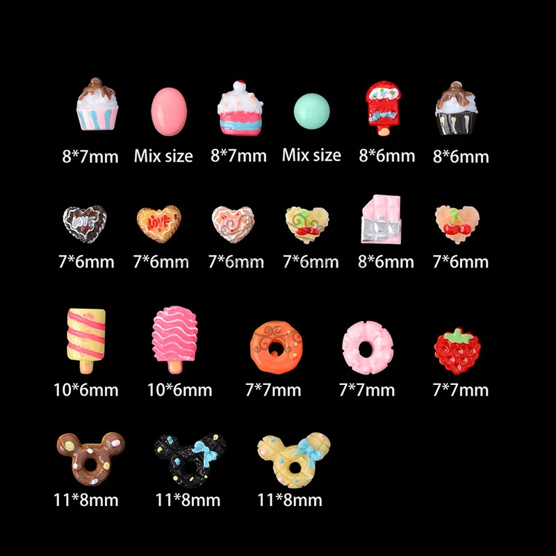 Сахарный салонный сладкий слайм для леденцов мороженого 3D Подвески с плоской