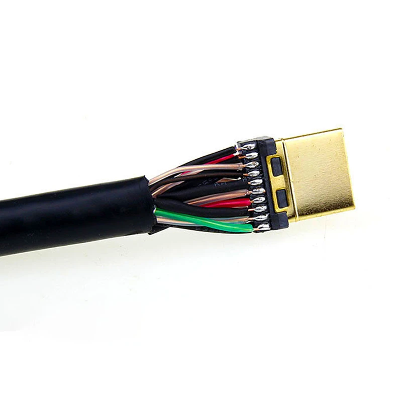 Штекер HDMI 2 0 высокоскоростной кабель с позолоченным разъемом сделай сам HD
