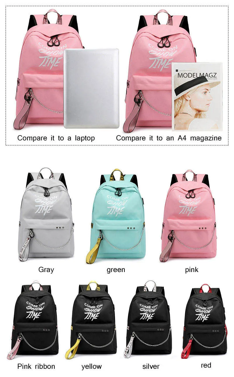 Women's Backpack School Bag for Teenage Girls New Waterproof Nylon a bag Travel Soulder Bags Female Preppy Style Knapsack