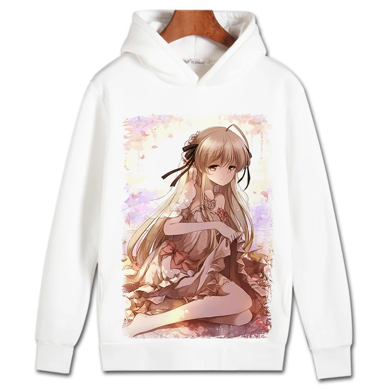 Yosuga no Sora Cosplay Hoodie Kasugano Haruka Hoodies Winter Autumn Fleece Sweatshirts Casual Pullover Costume | Тематическая