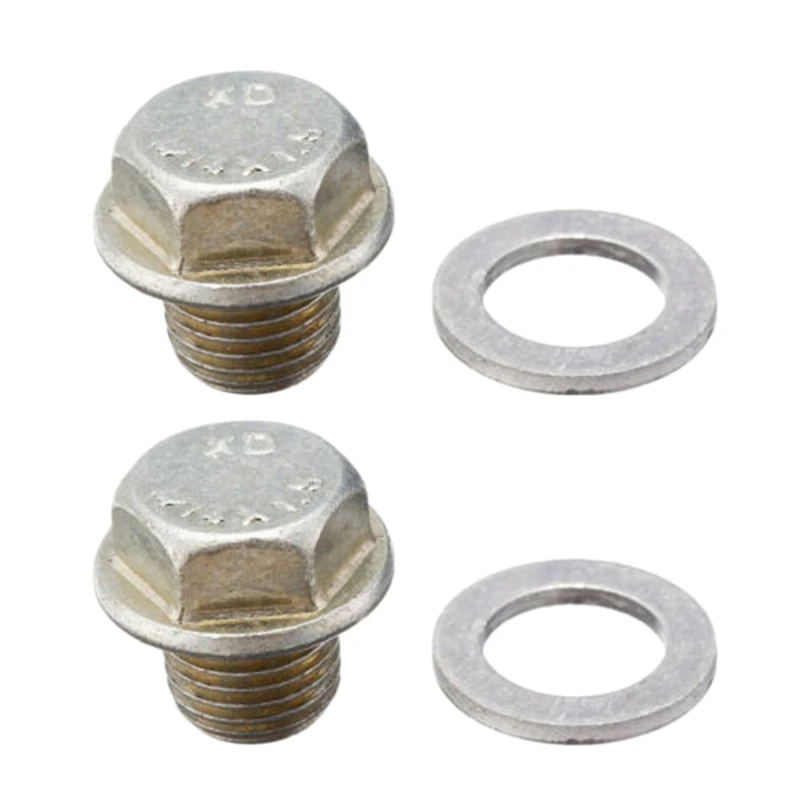 

2 шт. масляный поддон дренажный болт пробка с шайбой для Acura Honda Accord Civic 90009-R70-A00