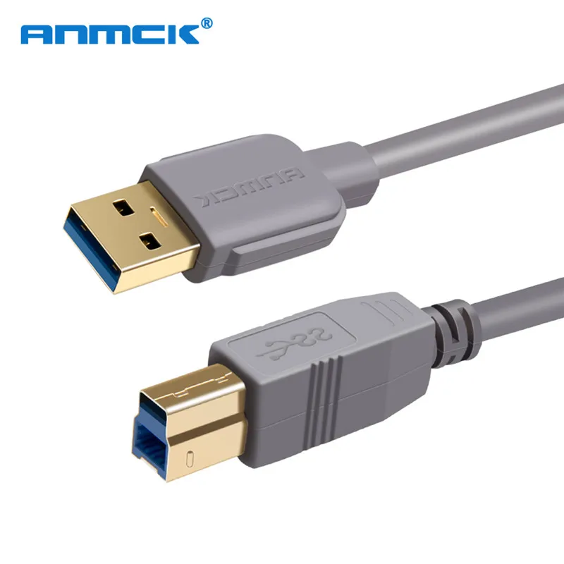 Anmck USB кабель для принтера Тип B Мужской к мужскому 3 0 2 Canon Epson HP ZJiang принтер