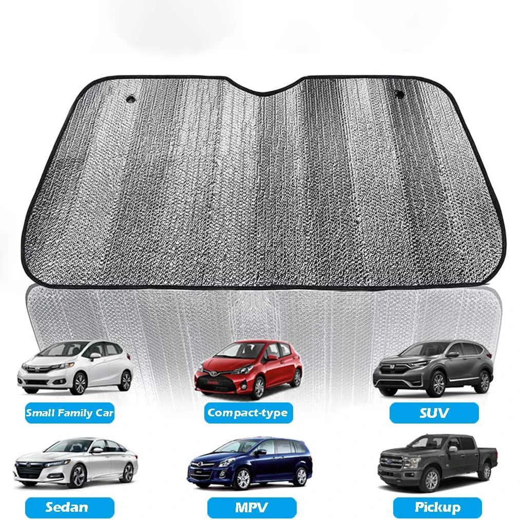 

Car Single-sided Sunshade Car Front Window Sun Shade Aluminum Foil Insulation Sun Block Window Windshield Cover