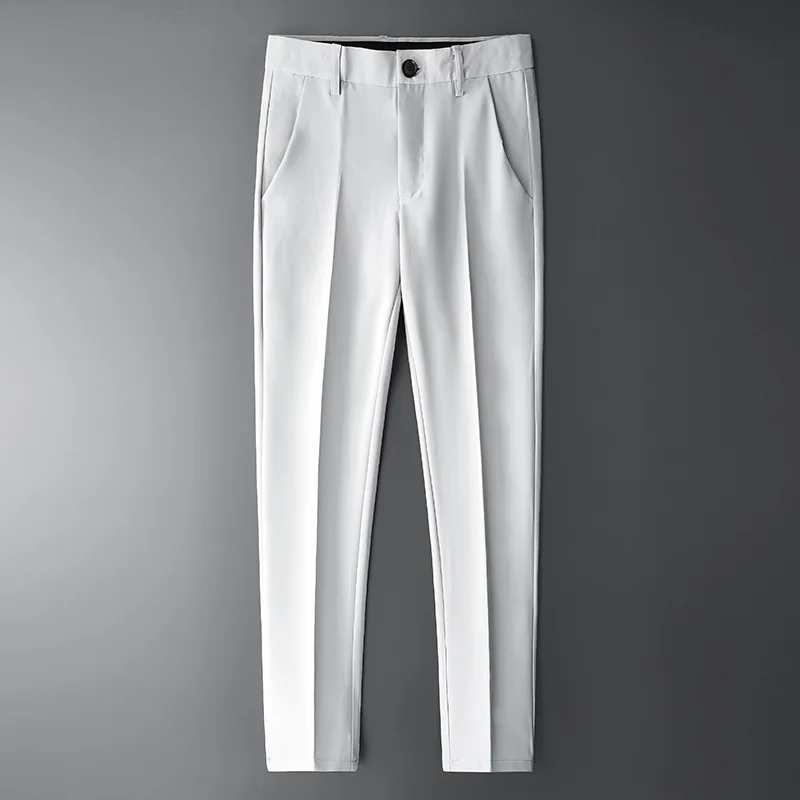 

2021 new men's casual trousers stretch suit trousers men's trousers business wedding dress trousers men's dress for work