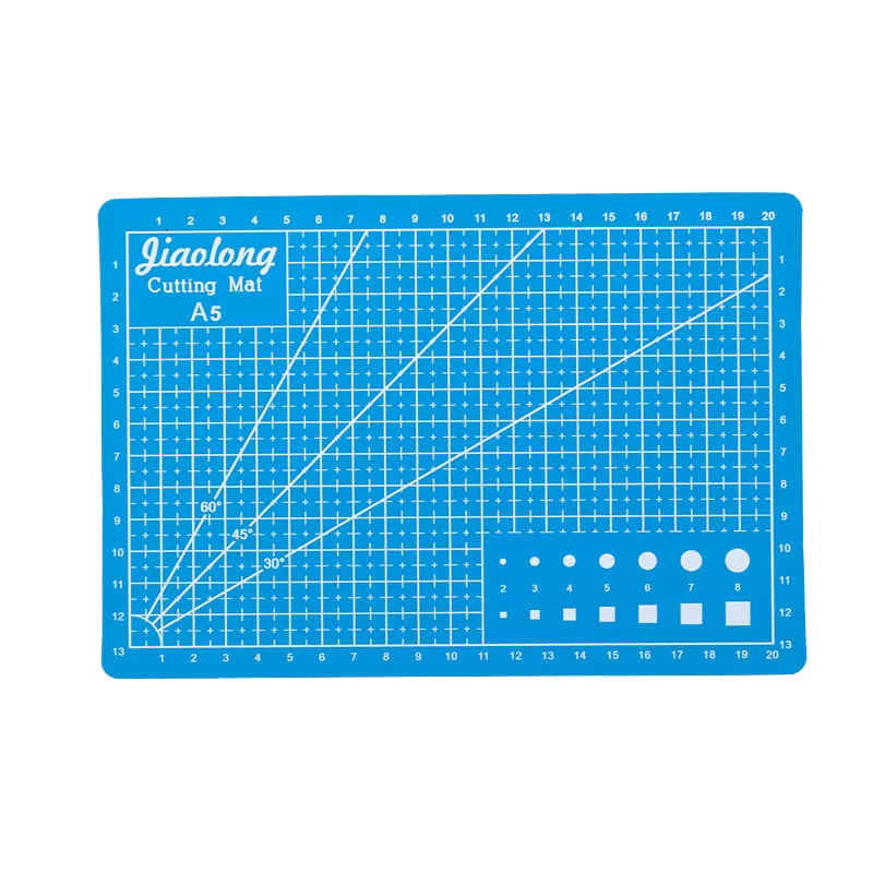 

Cutting Mat A3 A4 A5 PVC Patchwork Cut Pad A3 Patchwork Tools Manual DIY Tool Cutting Board Double-sided Self-healing Blue Color