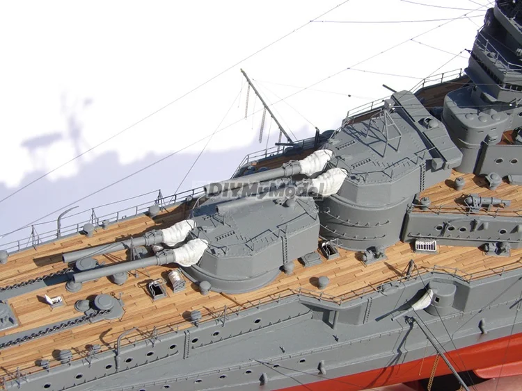 Diymymodel-battleship japon&eacute;s birui 1:200, BRICOLAJE, manualidades, Kit de papel, hecho a mano juguete, rompecabezas, regalo, utillaje de pel&iacute;cula-5