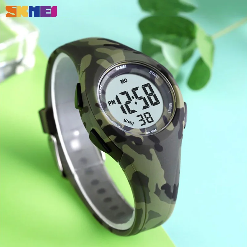 

2021 New SKMEI Fashion Montre Enfant Sport Kids Watches Digital Watch Watch Children 5bar Waterproof Luminous Display Wristwatch