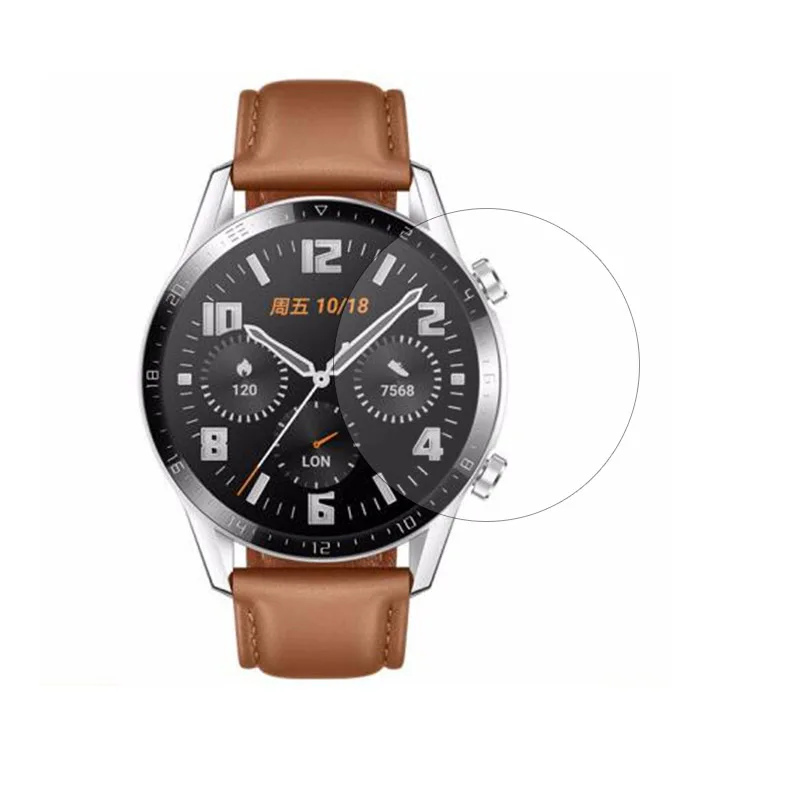 Прозрачная защитная пленка из закаленного стекла для умных часов Huawei Watch GT 2 Active /