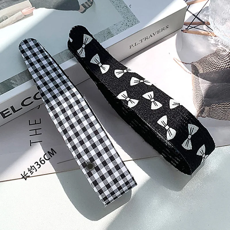 Волшебная лента липучка повязка на голову с цветочным принтом милые повязки для