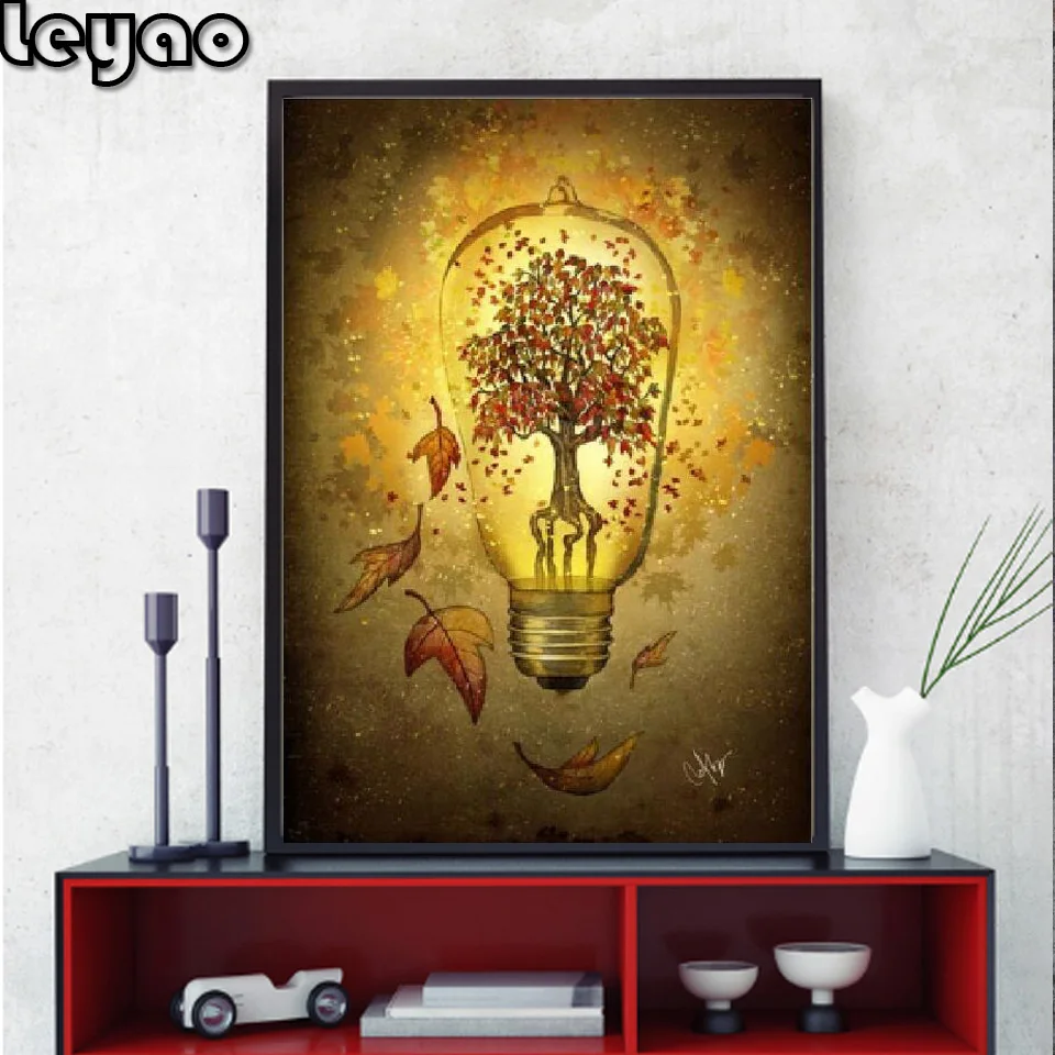 Набор для вышивки крестом картина 5D сделай сам с рисунком бриллиантов круглая