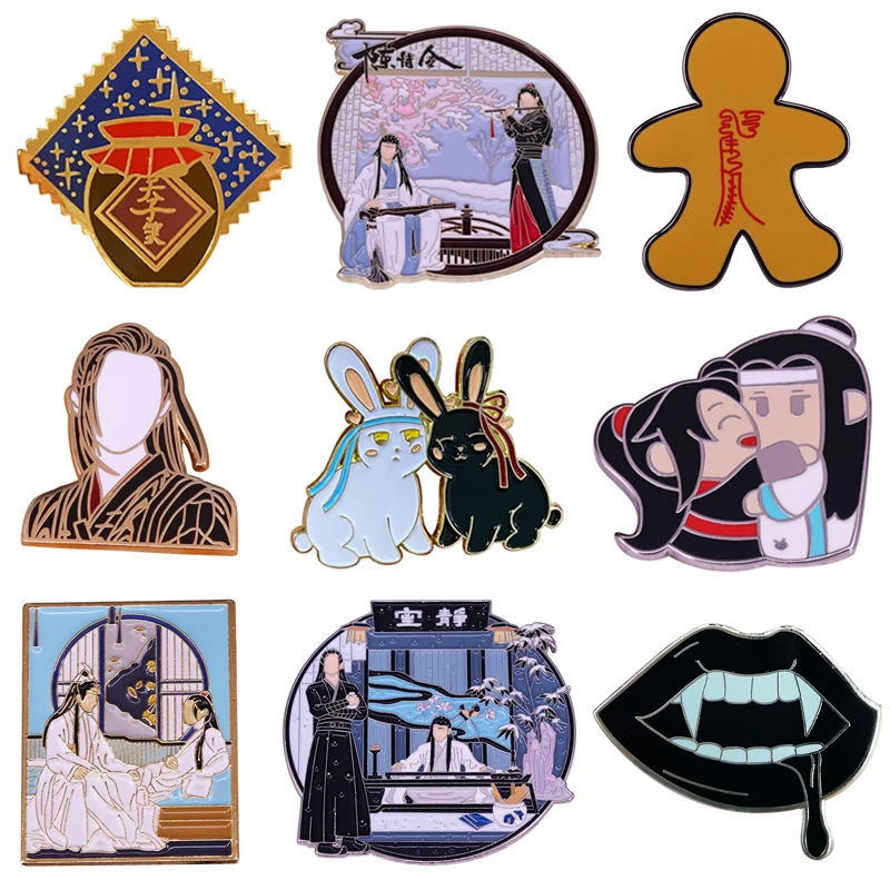 

SP1107 Mo Dao Zu Shi Hard Enamel Pins and Brooches for Women Men Lapel Pin Backpack Bags Badges Kids Gifts