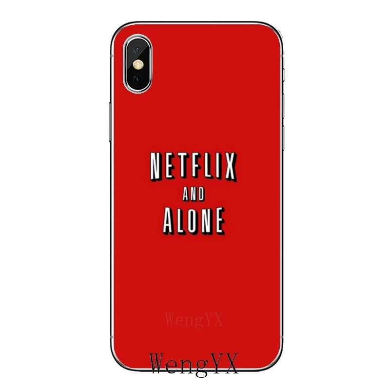 Чехол для телефона Accessories для Huawei P30 P20 Pro P10 P9 P8 Lite Y5 Y6 Y7 Y9 P Smart Plus 2019 в стиле "Netflix and Chill".