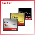 Карта памяти SanDisk, 128 ГБ, 64 ГБ, компактная флэш-карта 32 ГБ, 16 ГБ, для экстремальных моделей PRO CF, Ultra, DSLR и HD видеокамер