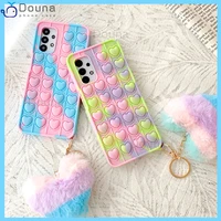case for samsung galaxy s20 fe s21 s10 s9 plus note 20 ultra a12 a31 a51 a71 a32 a01 push it bubble relieve stress phone cover