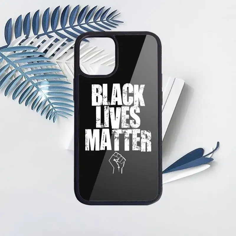 

Black Live Matter letter pattern Phone Case PC for iPhone 11 12 pro XS MAX 8 7 6 6S Plus X 5S SE 2020 XR Luxury brand shell
