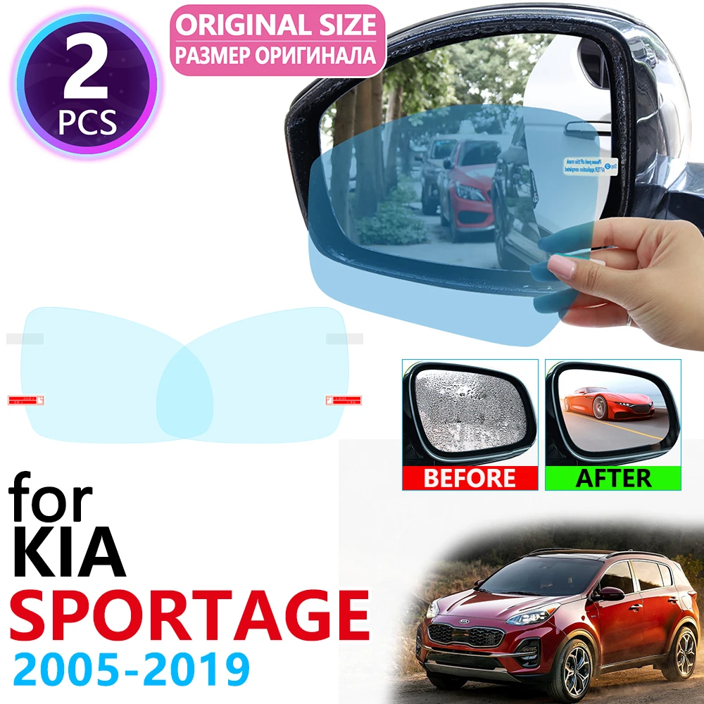 Противотуманная плёнка для зеркала заднего вида с полным покрытием Kia Sportage 2005 ~ 2019