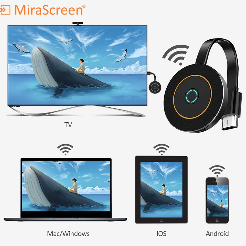MiraScreen G10 2 4G 5 8G WiFi 4K TV Stick anycast Miracast ios Android Dongle приемник DLNA Airplay 5G Stick|SmartTV-стики и