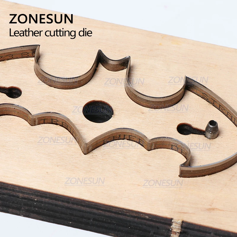 ZONESUN летучая мышь индивидуальные кожаные режущие штампы сделай сам Ремесло