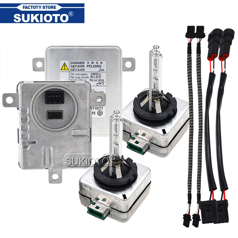 Оригинальный комплект ксеноновых ламп SUKIOTO 55 Вт D3S HID балластный Xenon D1S 6000K 8000K 5000K D1R