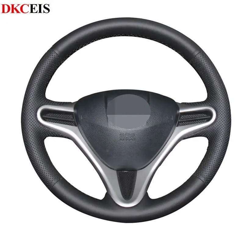 Черная мягкая искусственная кожа для Honda City 2009 2013 подходит Jazz дюйма 2010 дюйма|Чехлы