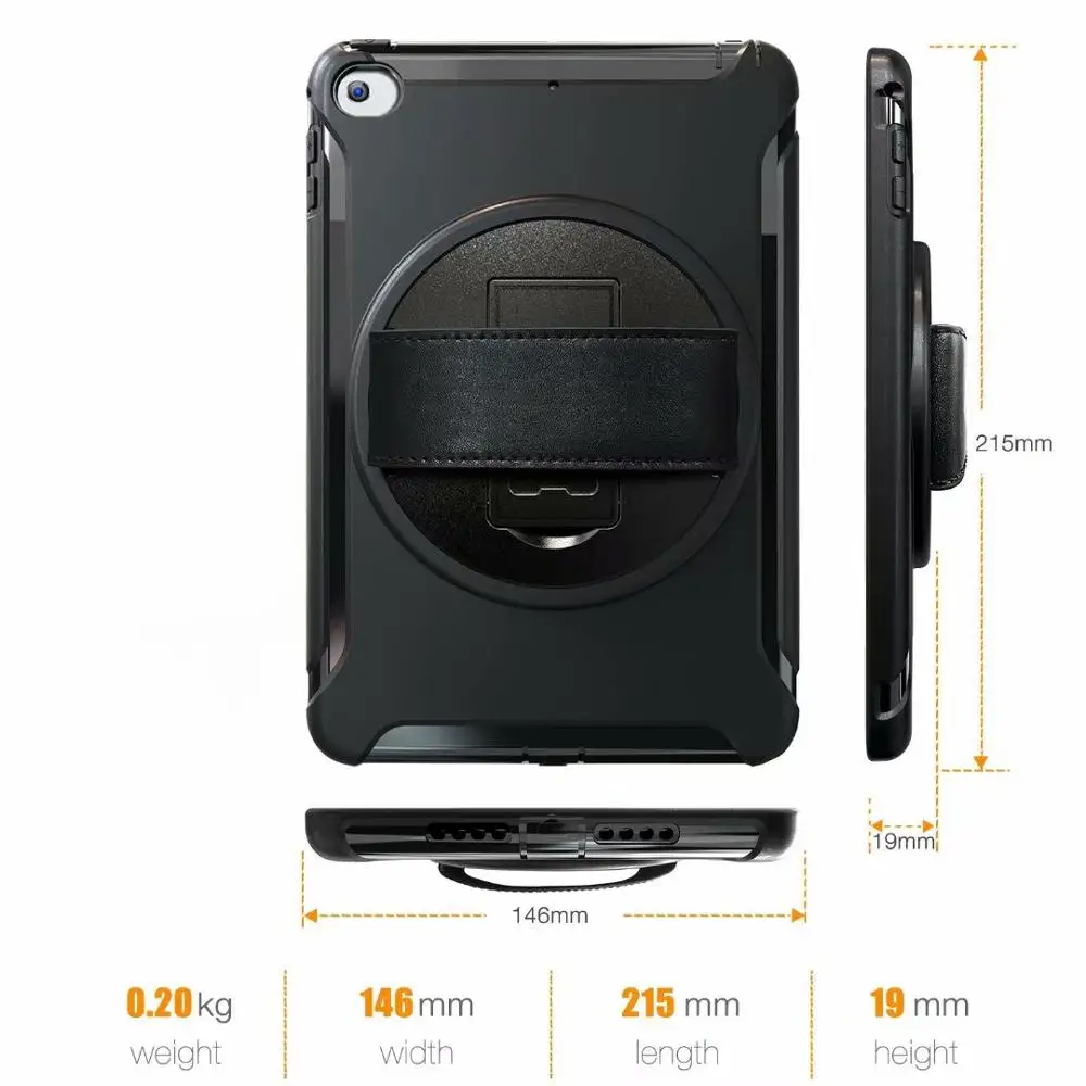 Чехол для Ipad Mini 123 7 9 дюйма полноразмерный прочный двухслойный Гибридный