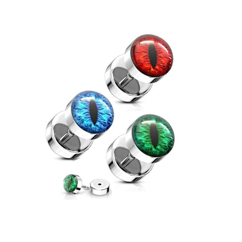 2 шт. серьги гвоздики от сглаза поддельные пробки тоннель искусственный ушной