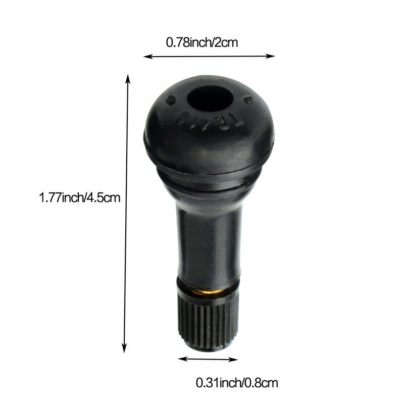 

Tire Valve Stems TR413 Black Parts Replacement 20Pcs Accessories Durable