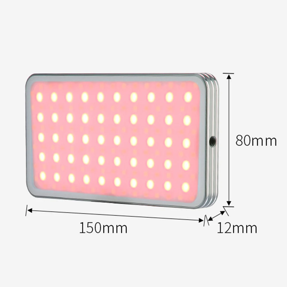 

RGB Video Light 2500K-8500K Dimmable 4000mAh USB Long-Lasting Battery Life Studio Pocket Portable Vlog Fill Light