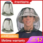 Кепка с сеткой для защиты лица, шляпа от насекомых от комаров, для отдыха на открытом воздухе и походов, 1 шт.