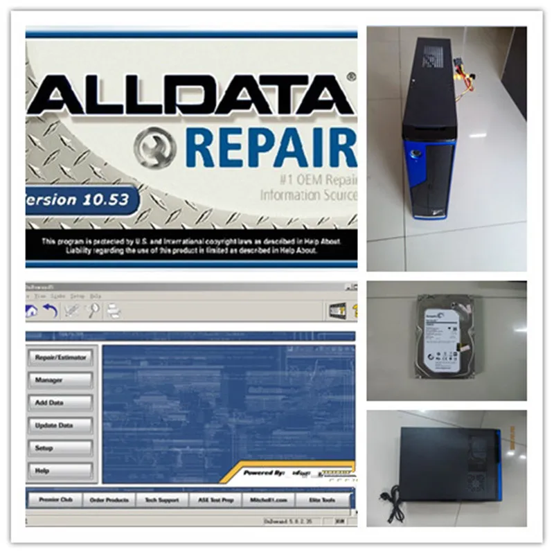 

Alldata Auto Repair Software v10.53 with 2TB Hdd Installed in Computer 4g Desktop Ready to Use