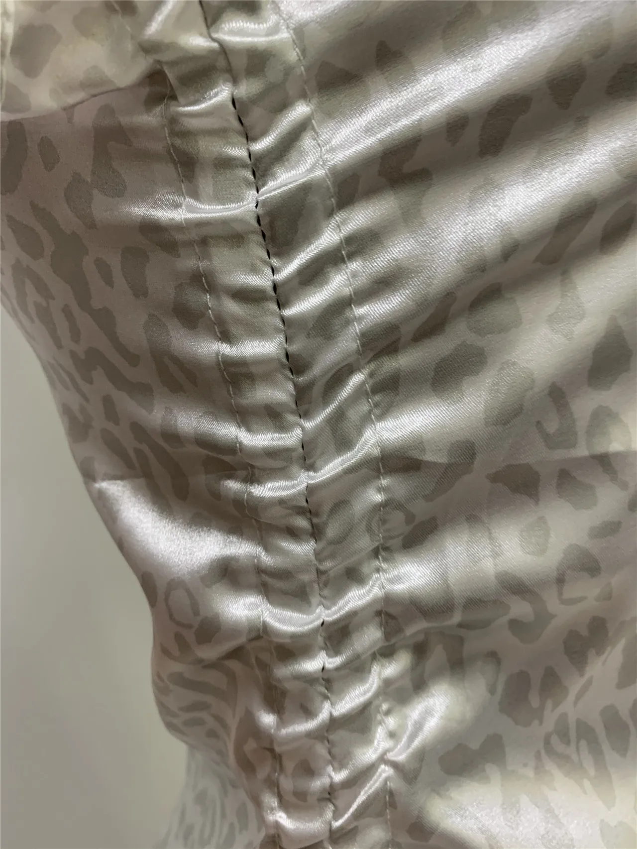 

Sexy Club Sheath Printing Above Knee, Mini Spaghetti Strap Mini Dress Summer 2021 Leopard Print Short Skirt