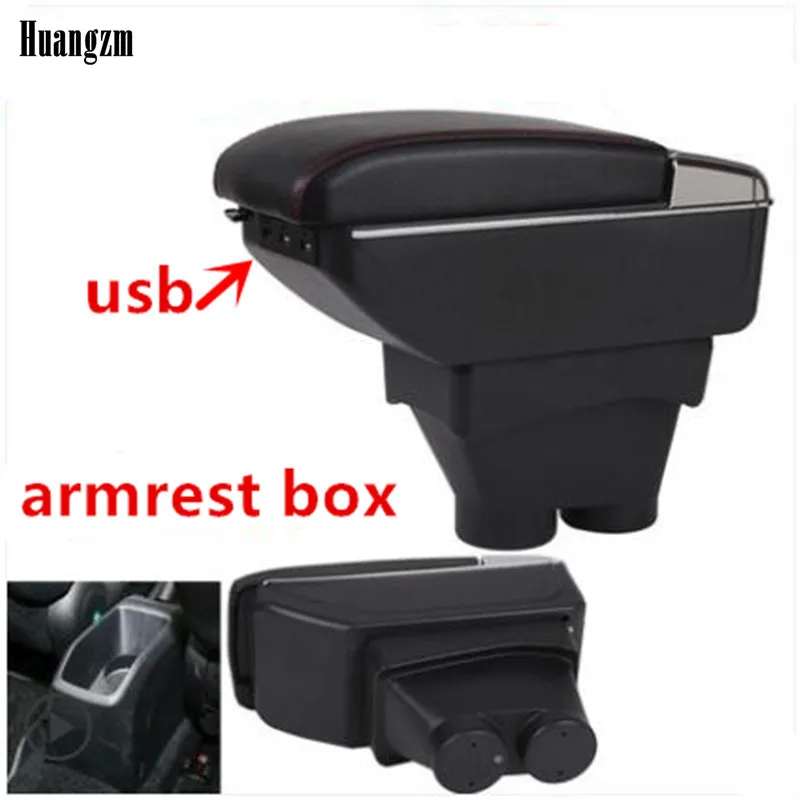 Подлокотник для peugeot 208 с USB зарядкой двухслойный центральный подлокотник