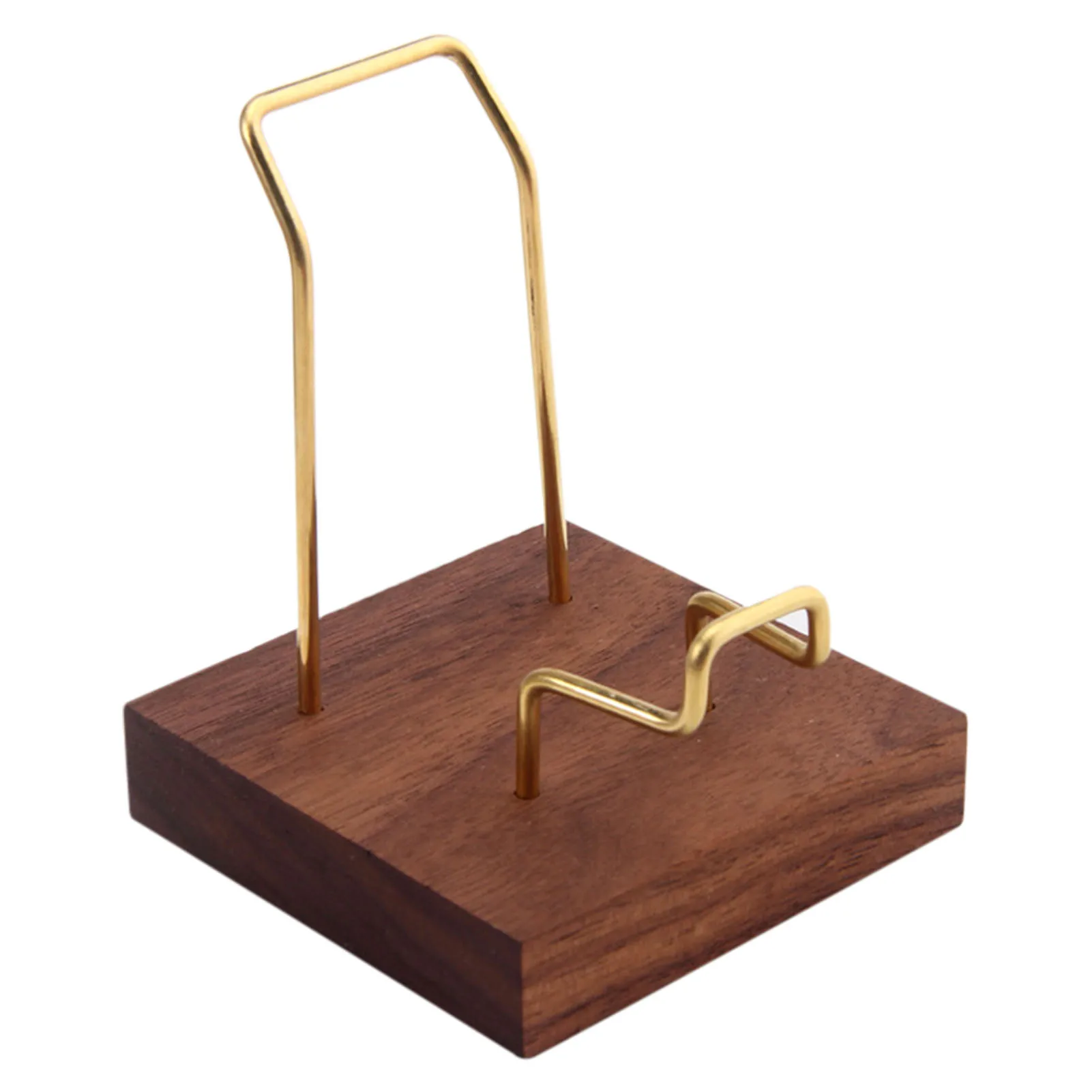 

Metal Arm Mineral Stand Display Holder Rack Wood Support Base For Crystal Minerals Ores Agate Rocks For Home Office Show Durable