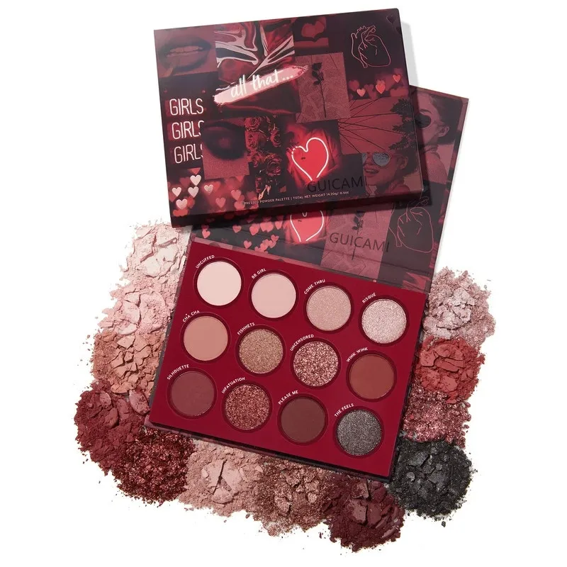 

Beauty Glazed 18 Color Glitter Matte Eyeshadow Palette Makeup Glitter Pigment Smoky Eyeshadow Palette Waterproof Cosmetics