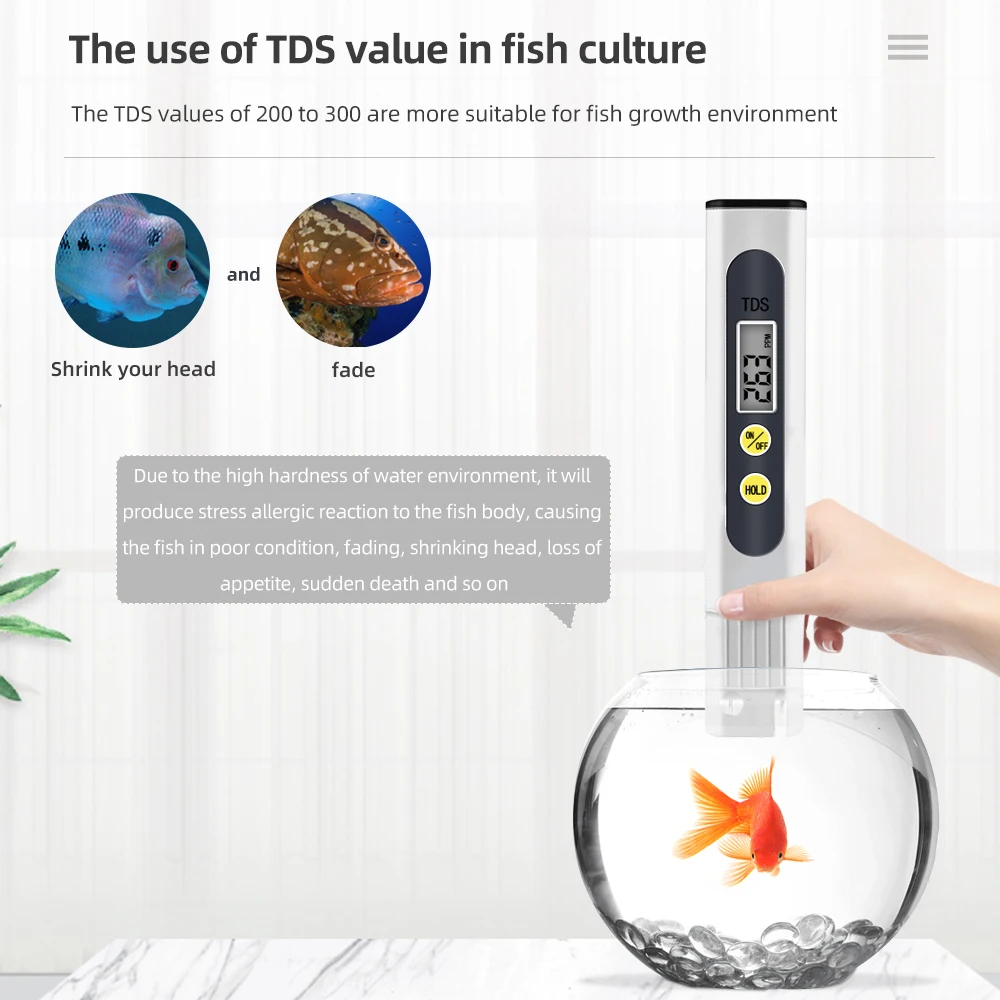 Портативный Цифровой измеритель TDS с ЖК-дисплеем карманная ручка