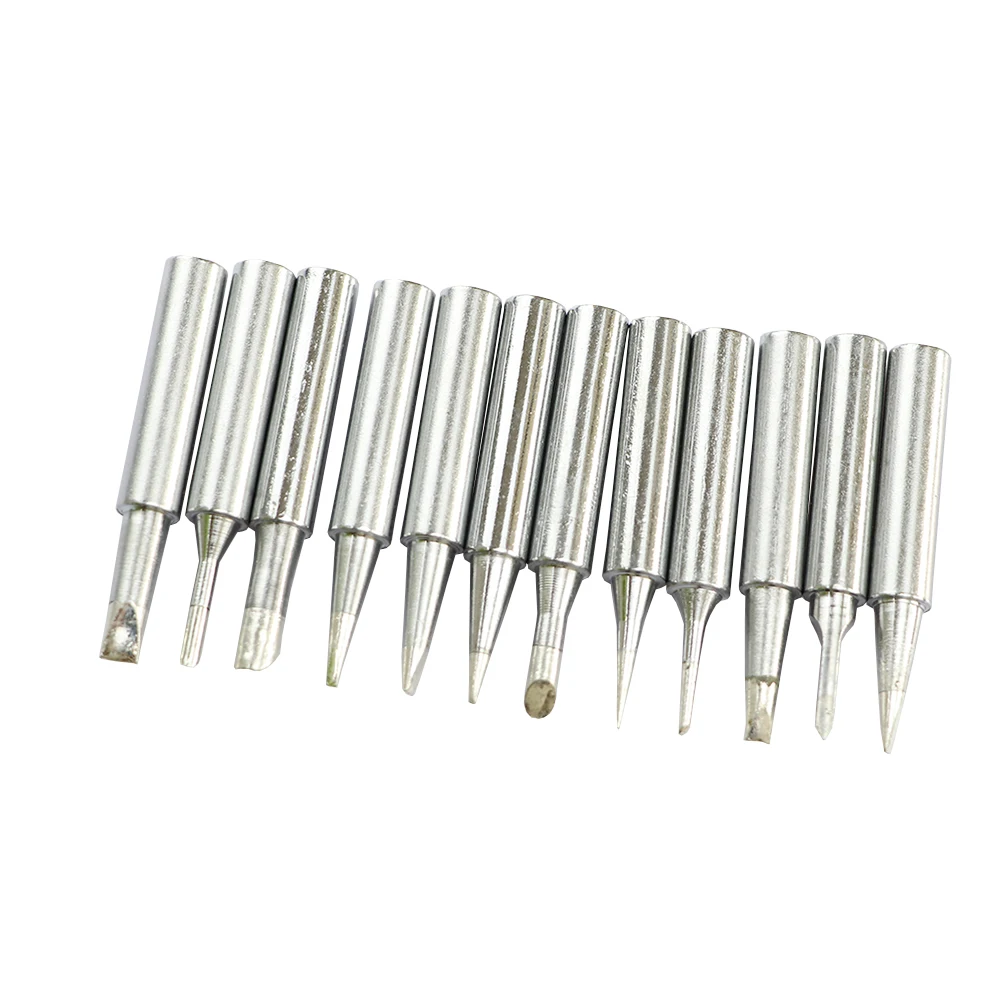 

12PCS/Lot New Lead-Free Soldering Iron Tip AOYUE 900M-T For HAKKO SAIKE ATTEN YIHUA QUICK YOUYUE Soldering Station High Quality