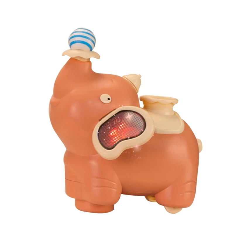 

Multi-lights Musical Educational Toys Elephant Baby For Babies Cartoon Jingle Animal Baby Blowing Ball Cute Toys
