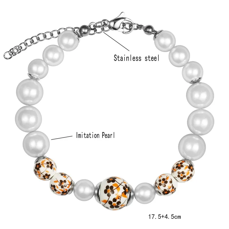 Лучшие друзья подарок для детей имитация жемчуга браслет женский геометрический