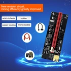 Адаптер-переходник TISHRIC для видеокарты VER009s PCIE Riser 009s, адаптер USB 3,0 с кабелем SATA на 6 контактов для майнинга BTC, 1-10 шт.