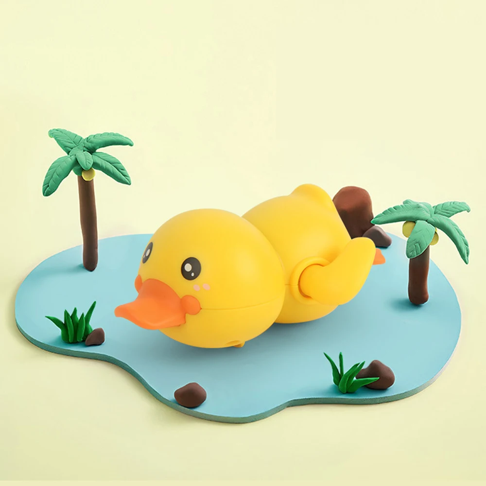 

Unisex Kids' Wind-up Animals Ducks Bath Toys&4 Colors Classic Toy Chain Clockwork Ducks Swimming Pool Water Game for Baby 6M-3Y