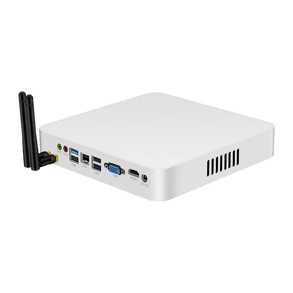 BEBEPC HTPC Mini PC Intel Core i7 7500U Windows 10 Pro Office Computer USB6 Cooler Fan WiFi HDMI Gaming Mini 4K Desktop TV Box