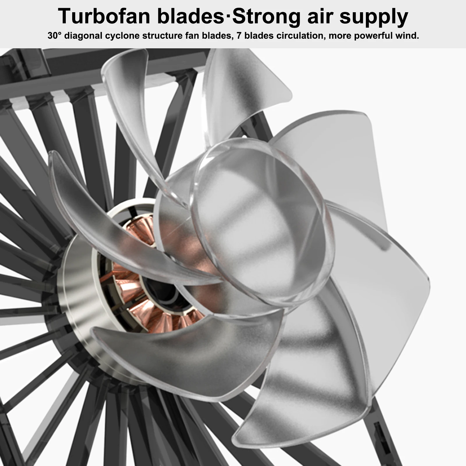 Бесшумный электрический вентилятор миниатюрный Usb охладитель перезаряжаемый