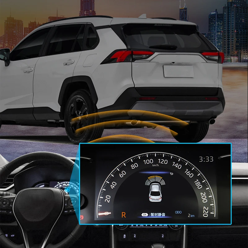 

Парктроник для автомобилей Toyota Rav4 2013-2021, парковочный радар с 6 Обратный Датчик сенсором, с функцией резервного копирования
