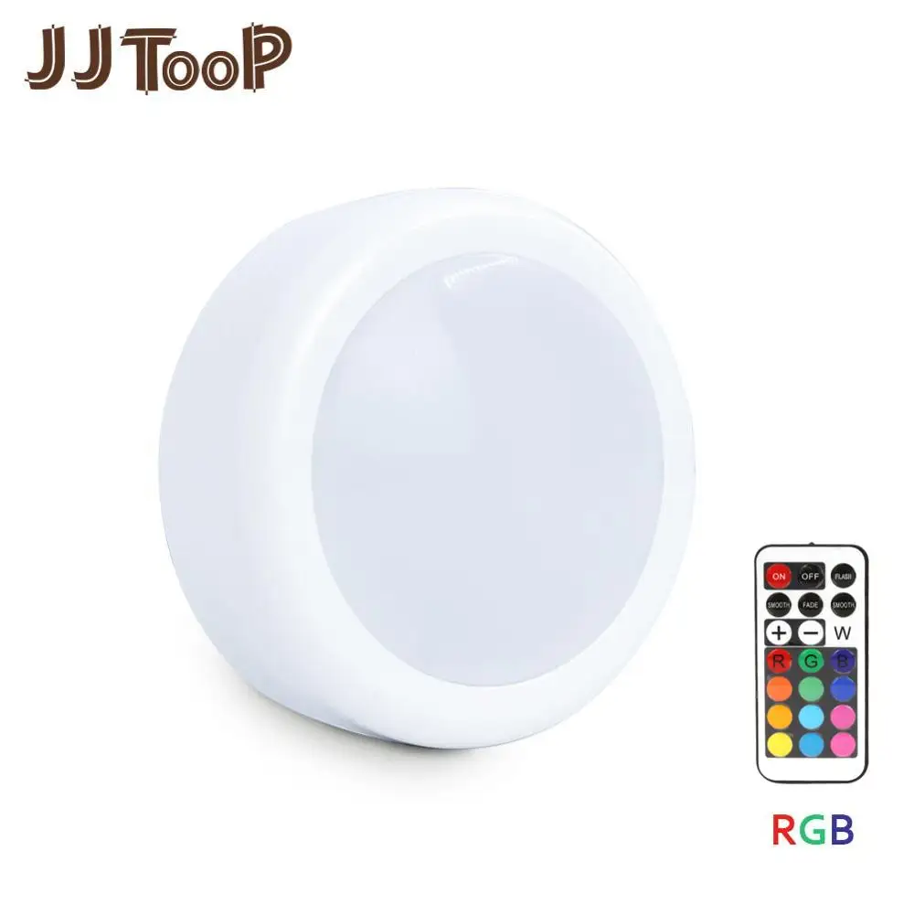 Светодиодная подсветка под шкаф шайба сенсорный датчик RGB 12 цветов затемнения 21 ключ беспроводной шкаф лестница Прихожая шкаф ночник