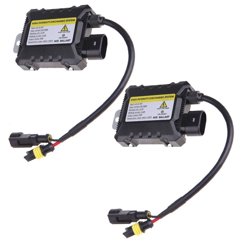 Сменный комплект ксенонового балласта 2 шт. цифровой 55 Вт тонкий для HID H1 H3 H4 H7 H8 H9