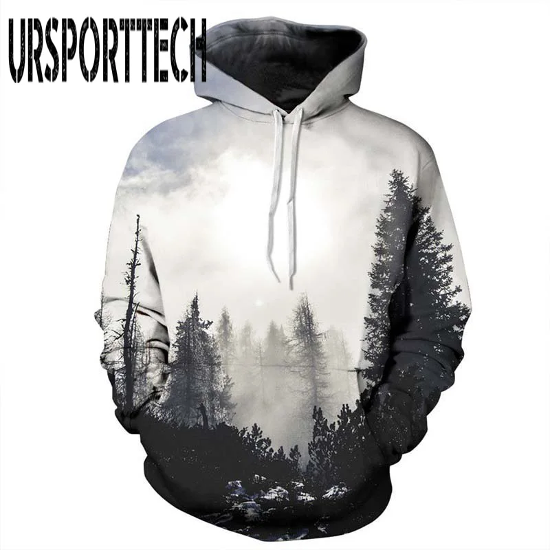 picture color URSPORTTECH популярные модные повседневные мужские и женские 3D толстовки с принтом молочного космоса галактика толстовки с капюшоном унисекс Топы оптом размера плюс - Цвет: picture color