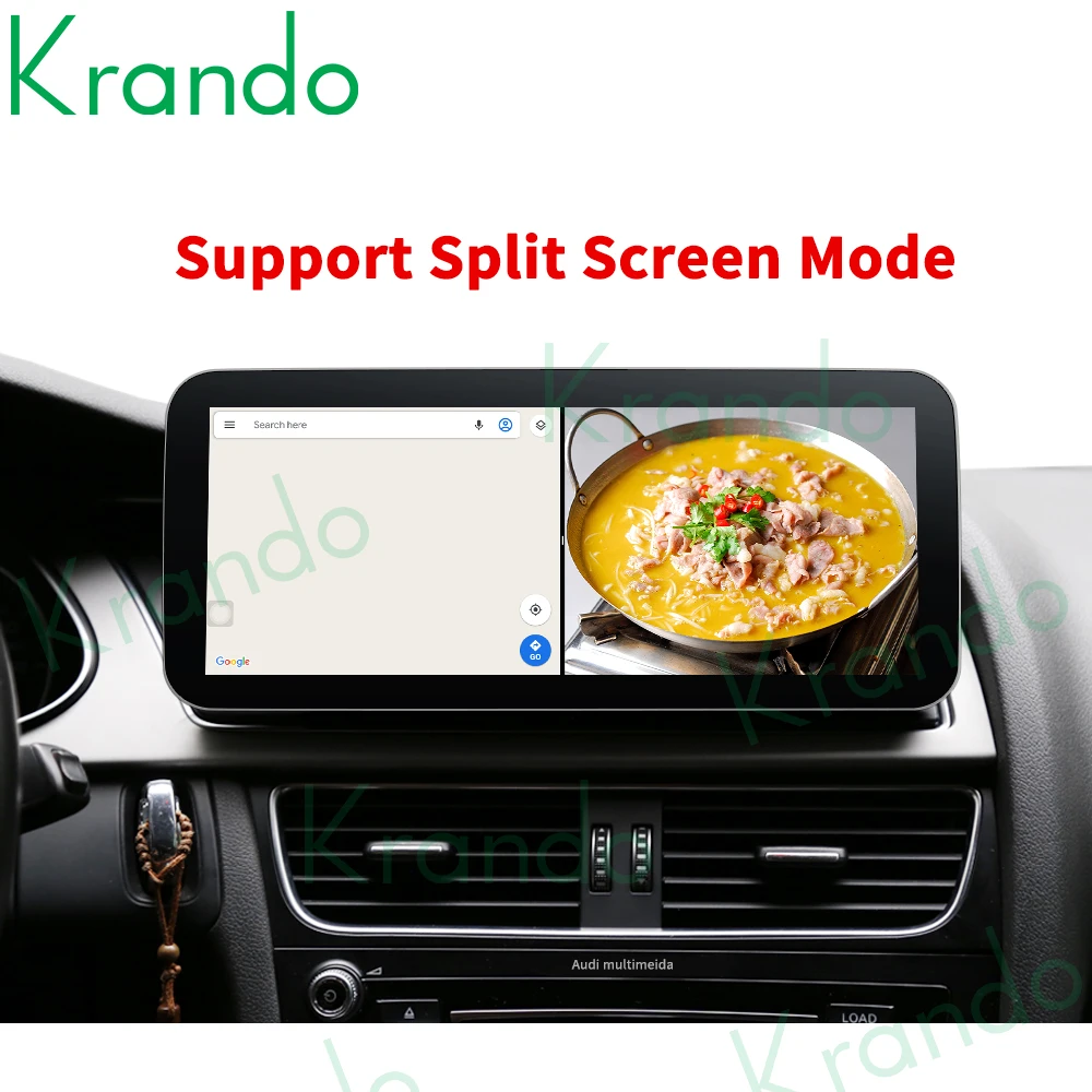 저렴한 Krando 안 드 로이드 11.0 6G 128G 10.25 IPS 스크린 자동차 라디오 플레이어 Navi 아우디 A4 A4L A5 S4 2009-2016 오디오 GPS 무선 Carplay