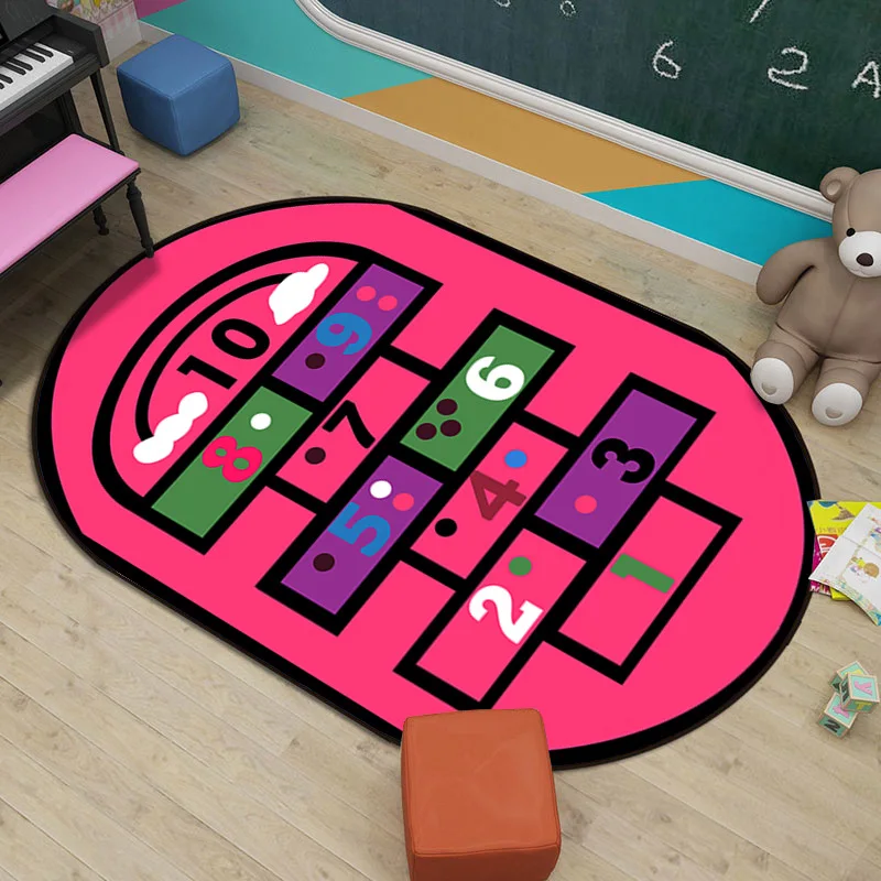 3 3D принт хрустальный бархатный детский игровой коврик 0,6 см коврик для ползания противоскользящий детский ковер круглый развивающий коврик для детей игровой коврик - Цвет: 3